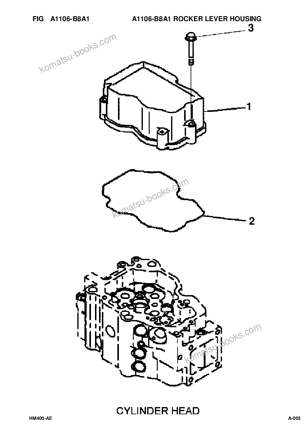 Komatsu hm400-2 s/n a11001-up Parts catalog cover Page 7