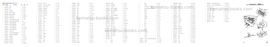 Komatsu jh60-1 s/n 3-3916 Parts catalog cover Page 6