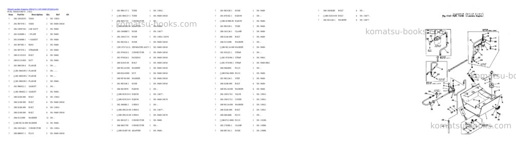 Komatsu jh65cv-2 s/n 9649-up Parts catalog cover Page 7 Komatsu jh65cv-2 s/n 9649-up Parts catalog cover Page 7