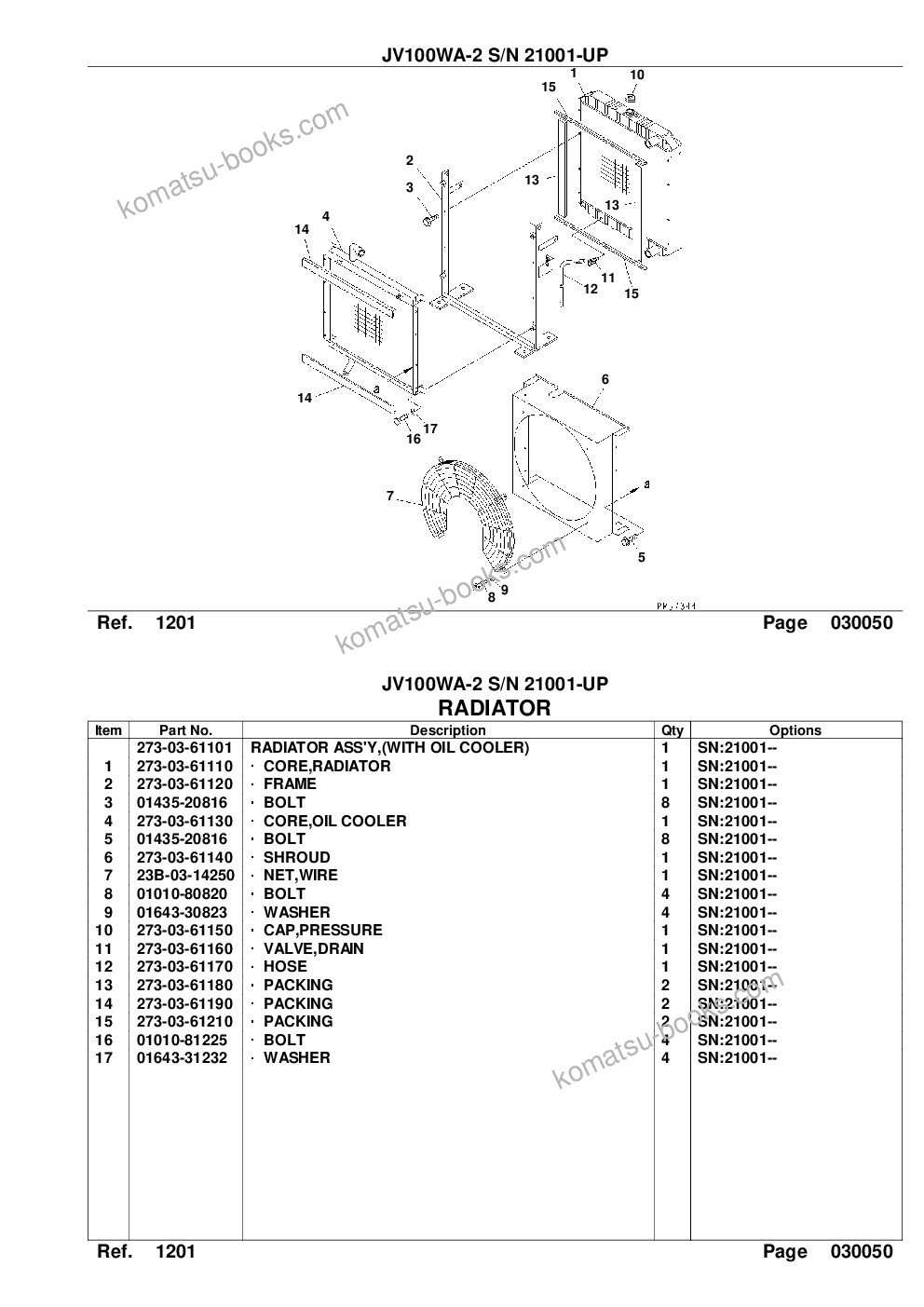Komatsu jv100wa-2 s/n 21001-up Parts catalog cover Page 7 Komatsu jv100wa-2 s/n 21001-up Parts catalog cover Page 7