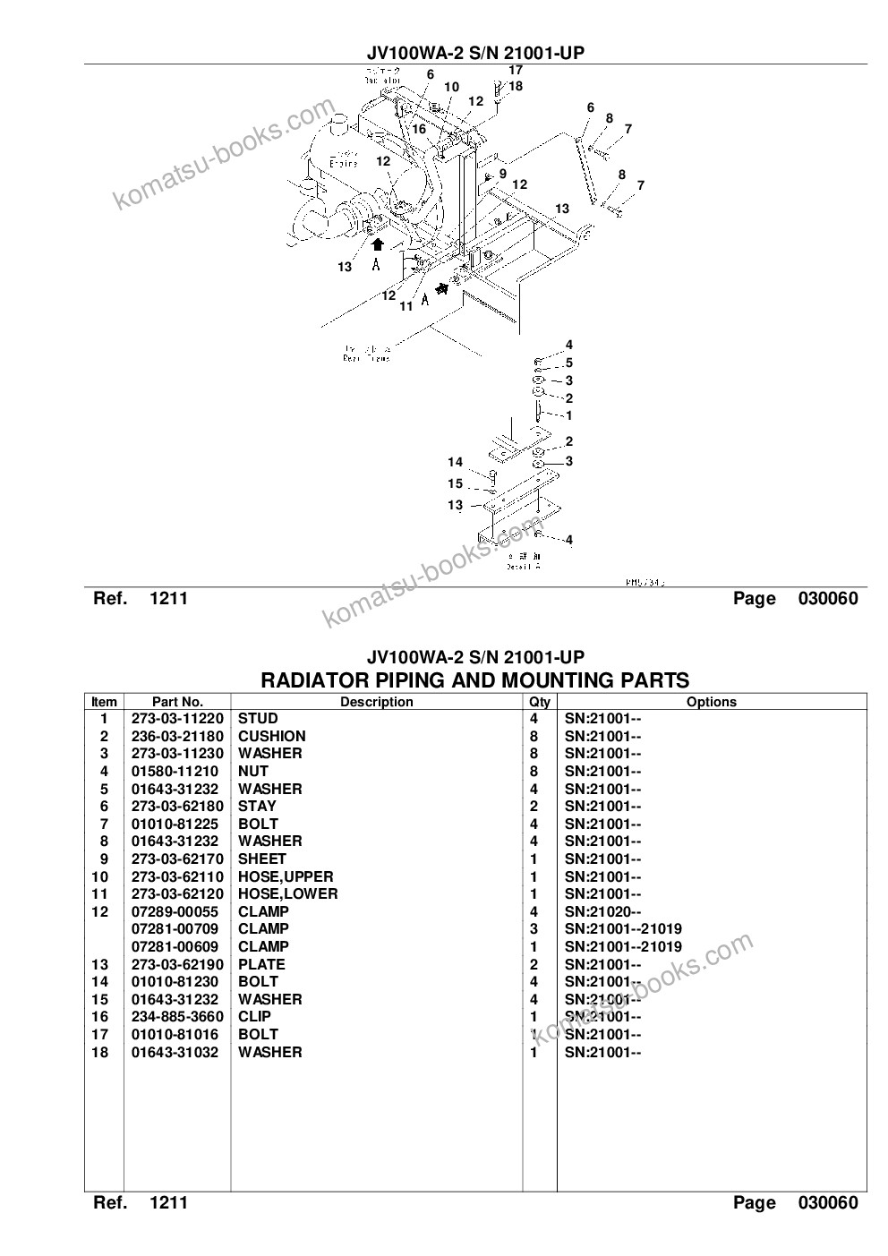 Komatsu jv100wa-2 s/n 21001-up Parts catalog cover Page 8 Komatsu jv100wa-2 s/n 21001-up Parts catalog cover Page 8