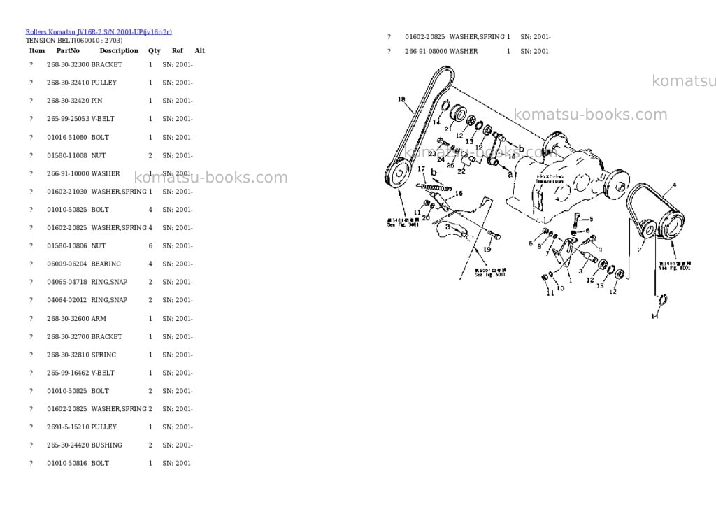 Komatsu jv16r-2 s/n 2001-up Parts catalog cover Page 9 Komatsu jv16r-2 s/n 2001-up Parts catalog cover Page 9