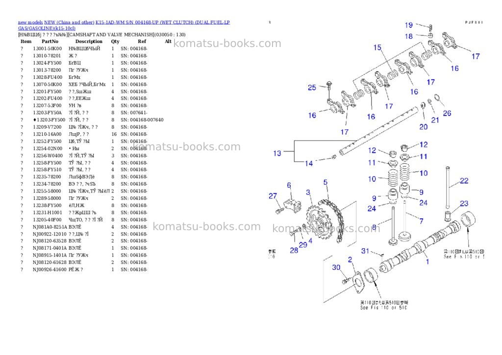 Komatsu k15-1ad-wm s/n 004168-up wet clutch dual fuel-lp gas/gasoline Parts catalog cover Page 5 Komatsu k15-1ad-wm s/n 004168-up wet clutch dual fuel-lp gas/gasoline Parts catalog cover Page 5
