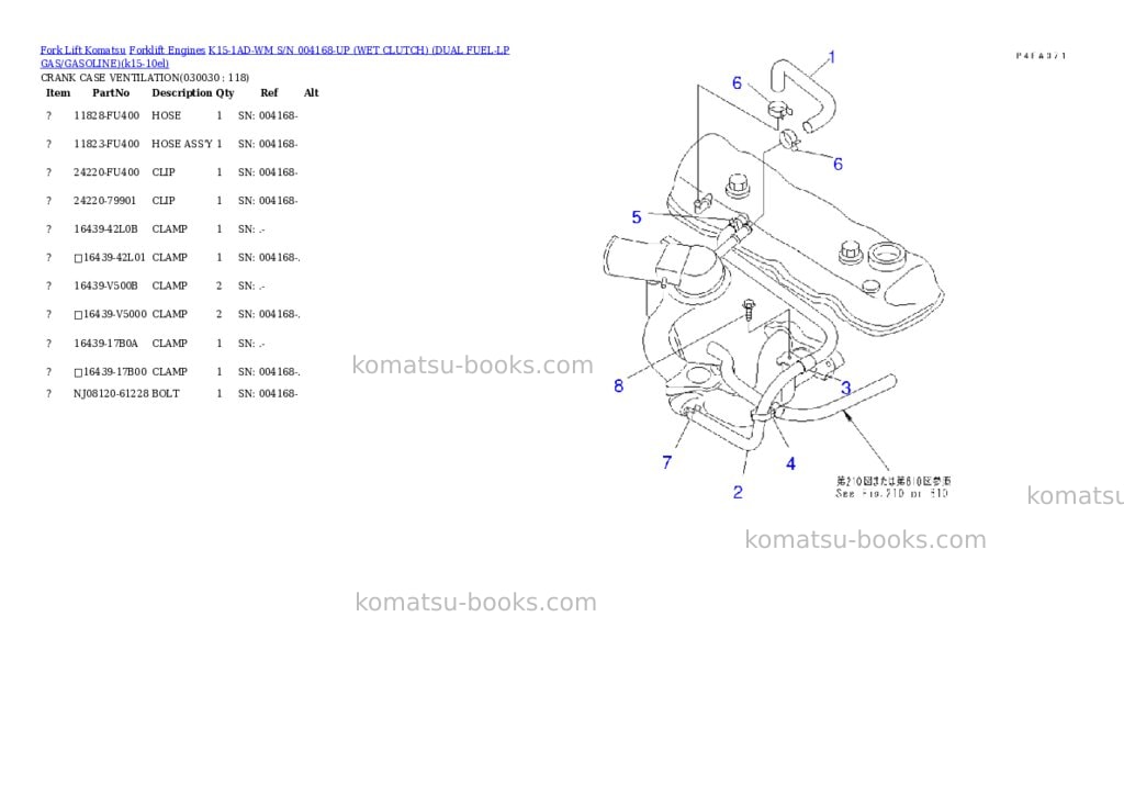 Komatsu k15-1ad-wm s/n 004168-up (ウェットクラッチ)(lpgヘイヨウ) Parts catalog cover Page 3 Komatsu k15-1ad-wm s/n 004168-up (ウェットクラッチ)(lpgヘイヨウ) Parts catalog cover Page 3