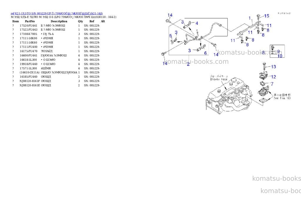 Komatsu K21-1X3-TO S/N 005229-UP Ѓi ?Э№ЮЭЃ@ј ?ёКЮІЃ@јЦіЃj Parts catalog cover Page 10 Komatsu K21-1X3-TO S/N 005229-UP Ѓi ?Э№ЮЭЃ@ј ?ёКЮІЃ@јЦіЃj Parts catalog cover Page 10