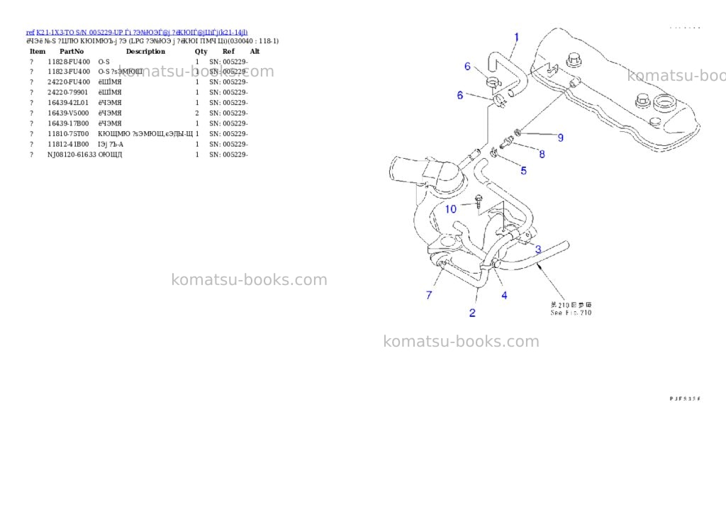 Komatsu K21-1X3-TO S/N 005229-UP Ѓi ?Э№ЮЭЃ@ј ?ёКЮІЃ@јЦіЃj Parts catalog cover Page 3 Komatsu K21-1X3-TO S/N 005229-UP Ѓi ?Э№ЮЭЃ@ј ?ёКЮІЃ@јЦіЃj Parts catalog cover Page 3