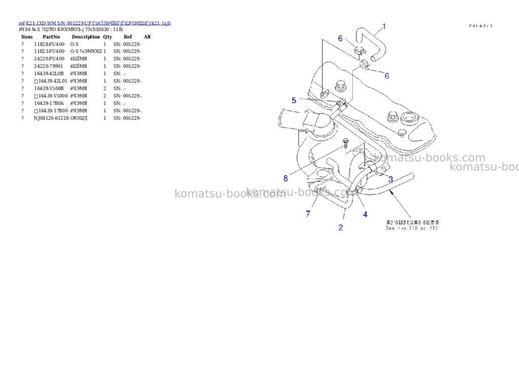 Komatsu K21-1XD-WM S/N 005229-UP ЃiіЄЇДёЧЇБЃjЃiLPGНІЦіЃj Parts catalog cover Page 2 Komatsu K21-1XD-WM S/N 005229-UP ЃiіЄЇДёЧЇБЃjЃiLPGНІЦіЃj Parts catalog cover Page 2