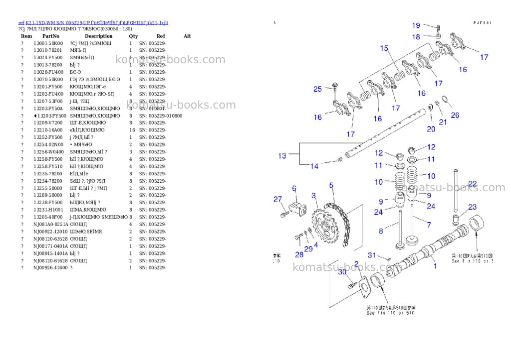 Komatsu K21-1XD-WM S/N 005229-UP ЃiіЄЇДёЧЇБЃjЃiLPGНІЦіЃj Parts catalog cover Page 4 Komatsu K21-1XD-WM S/N 005229-UP ЃiіЄЇДёЧЇБЃjЃiLPGНІЦіЃj Parts catalog cover Page 4