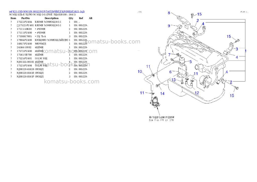 Komatsu K21-1XD-WM S/N 005229-UP ЃiіЄЇДёЧЇБЃjЃiLPGНІЦіЃj Parts catalog cover Page 9 Komatsu K21-1XD-WM S/N 005229-UP ЃiіЄЇДёЧЇБЃjЃiLPGНІЦіЃj Parts catalog cover Page 9