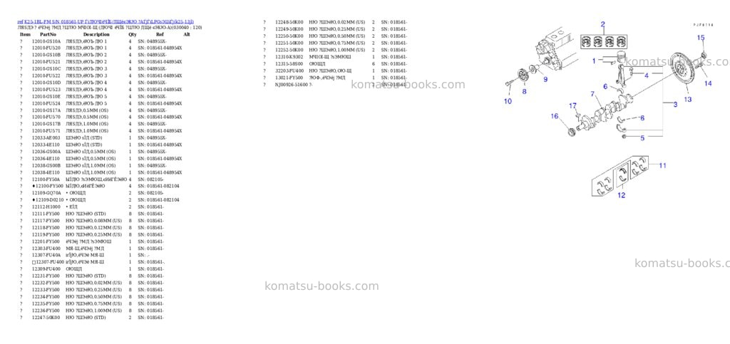 Komatsu K25-1BL-FM S/N 018561-UP ЃiДЮЧІёЧЇБ/ДЩёєЭКЮ ?АЃjЃiLPGѕЭЦіЃj Parts catalog cover Page 3