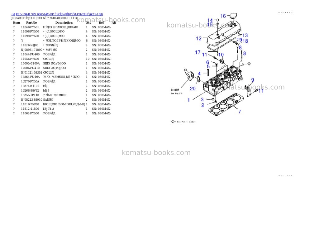 Komatsu k25-194-b s/n 080514x-up (ウェットクラッチ)(lpgセンヨウ) Parts catalog cover Page 3 Komatsu k25-194-b s/n 080514x-up (ウェットクラッチ)(lpgセンヨウ) Parts catalog cover Page 3