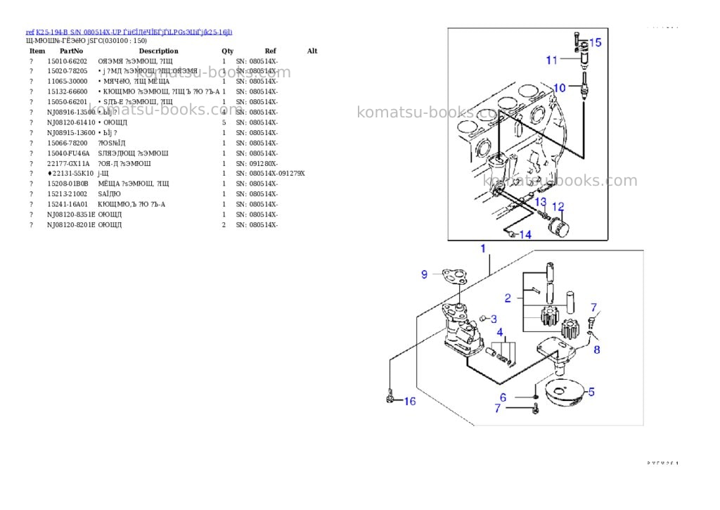 Komatsu k25-194-b s/n 080514x-up (ウェットクラッチ)(lpgセンヨウ) Parts catalog cover Page 9 Komatsu k25-194-b s/n 080514x-up (ウェットクラッチ)(lpgセンヨウ) Parts catalog cover Page 9