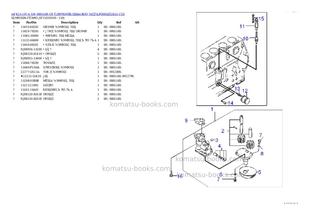 Komatsu k25-197-a s/n 080514x-up （ﾄﾞﾗｲｸﾗｯﾁ/ﾄﾙｸｺﾝﾊﾞｰﾀ）（lpgﾍｲﾖｳ） Parts catalog cover Page 9