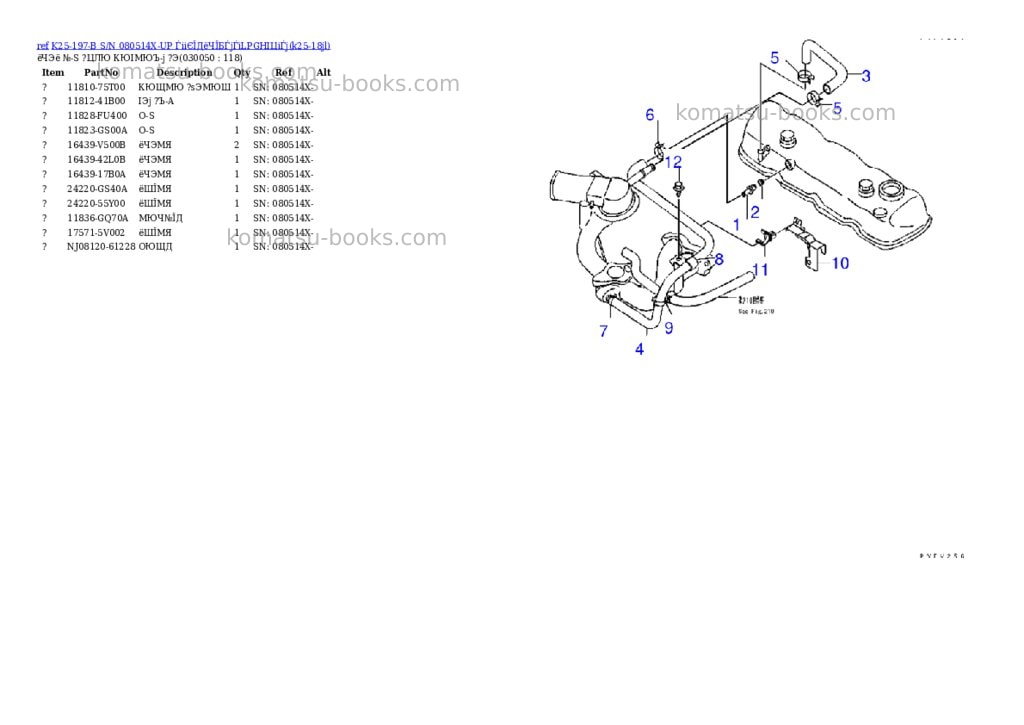 Komatsu k25-197-b s/n 080514x-up (ウェットクラッチ)(lpgヘイヨウ) Parts catalog cover Page 4 Komatsu k25-197-b s/n 080514x-up (ウェットクラッチ)(lpgヘイヨウ) Parts catalog cover Page 4