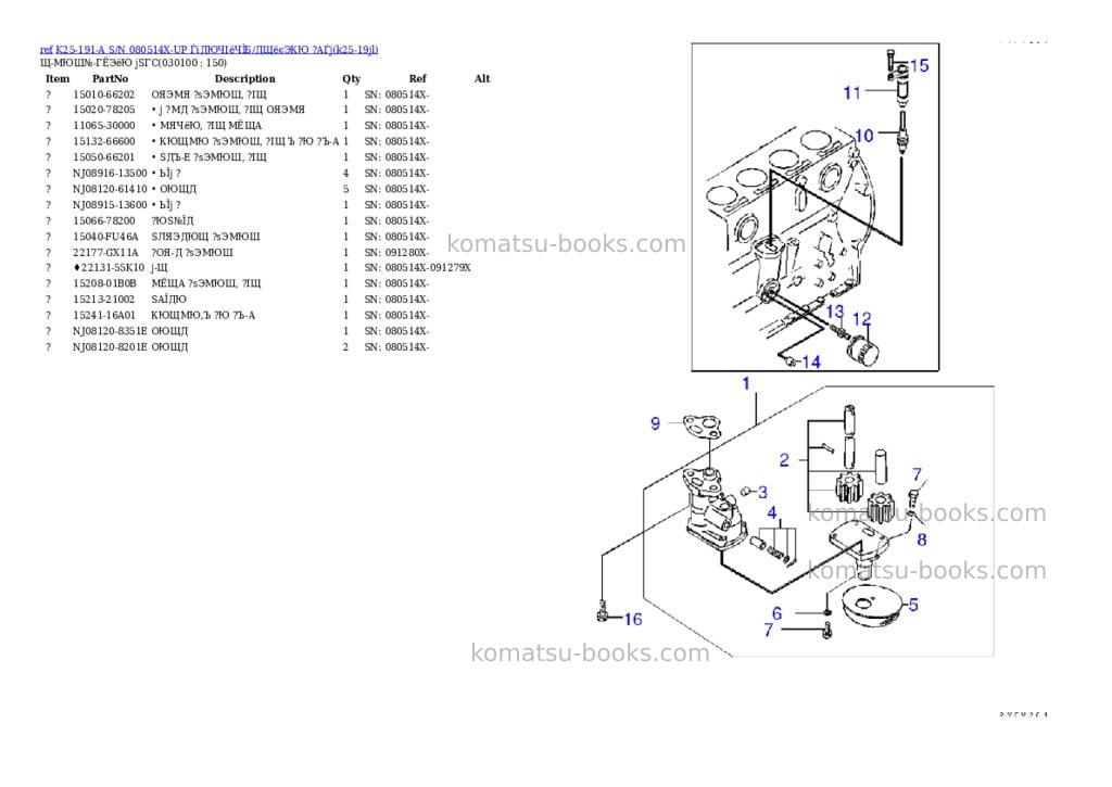 Komatsu k25-191-a s/n 080514x-up (ドライクラッチ/トルクコンバータ) Parts catalog cover Page 9 Komatsu k25-191-a s/n 080514x-up (ドライクラッチ/トルクコンバータ) Parts catalog cover Page 9