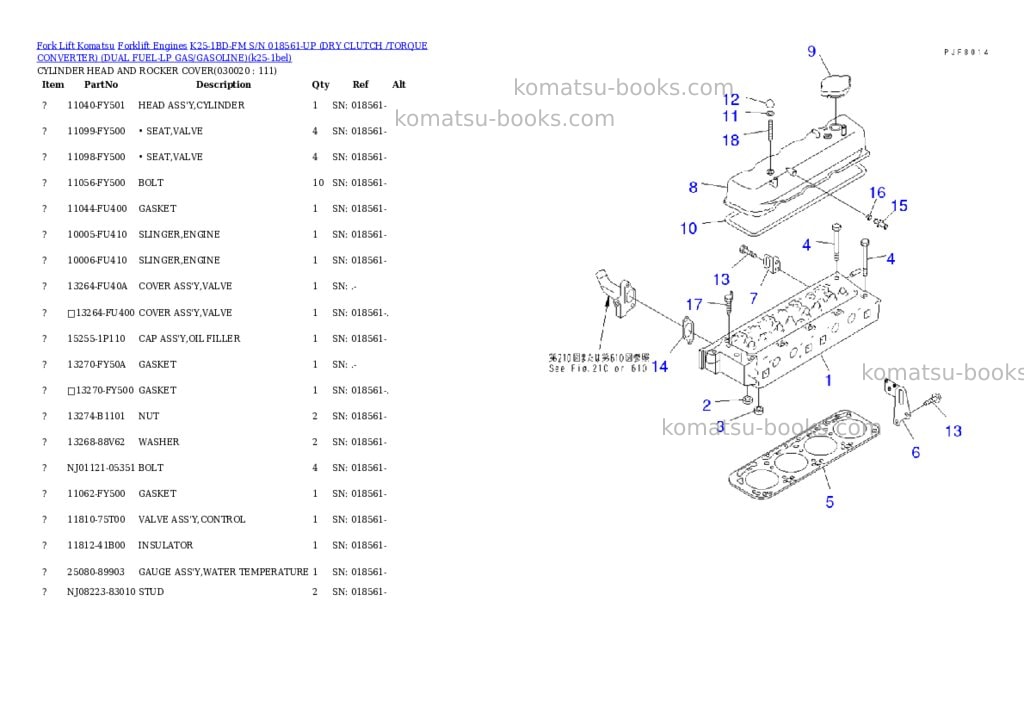 Komatsu k25-1bd-fm s/n 018561-up (ドライクラッチ/トルクコンバータ)(lpgヘイヨウ) Parts catalog cover Komatsu k25-1bd-fm s/n 018561-up (ドライクラッチ/トルクコンバータ)(lpgヘイヨウ) Parts catalog cover