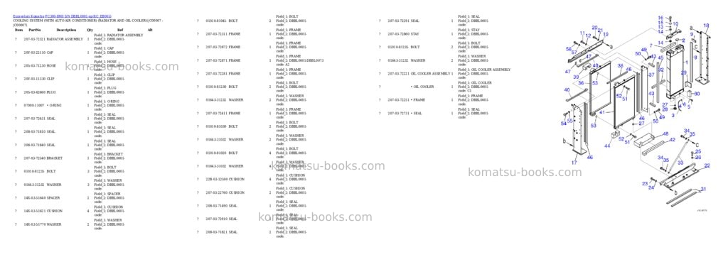 Komatsu pc300-8m0 s/n dbbl0001-up Parts catalog cover Komatsu pc300-8m0 s/n dbbl0001-up Parts catalog cover