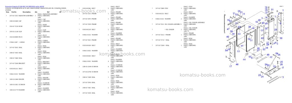Komatsu PC360-8M1 S/N DZBG0001-up Parts catalog cover Page 4