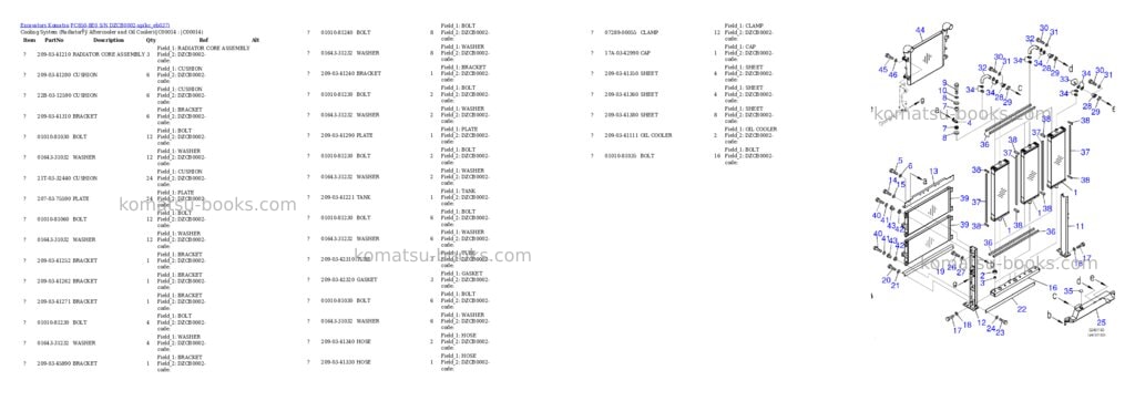 Komatsu PC850-8E0 S/N DZCB0002-up Parts catalog cover Page 10 Komatsu PC850-8E0 S/N DZCB0002-up Parts catalog cover Page 10