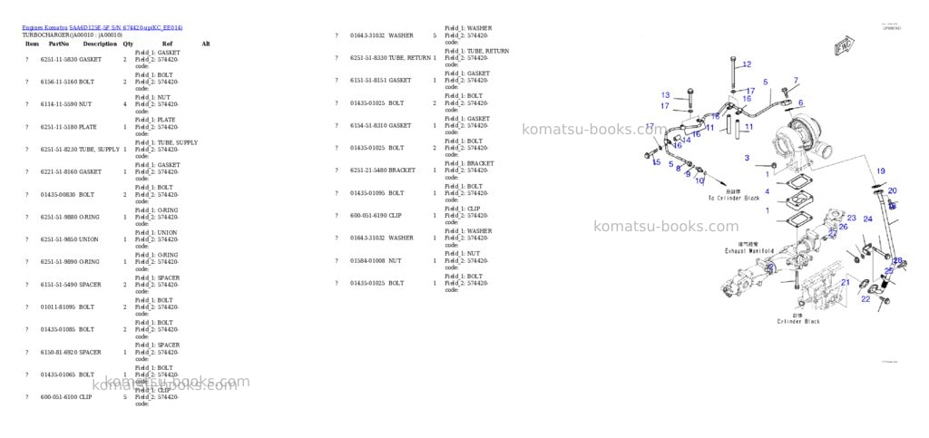Komatsu SAA6D125E-5F S/N 674420-up Parts catalog cover Page 7 Komatsu SAA6D125E-5F S/N 674420-up Parts catalog cover Page 7