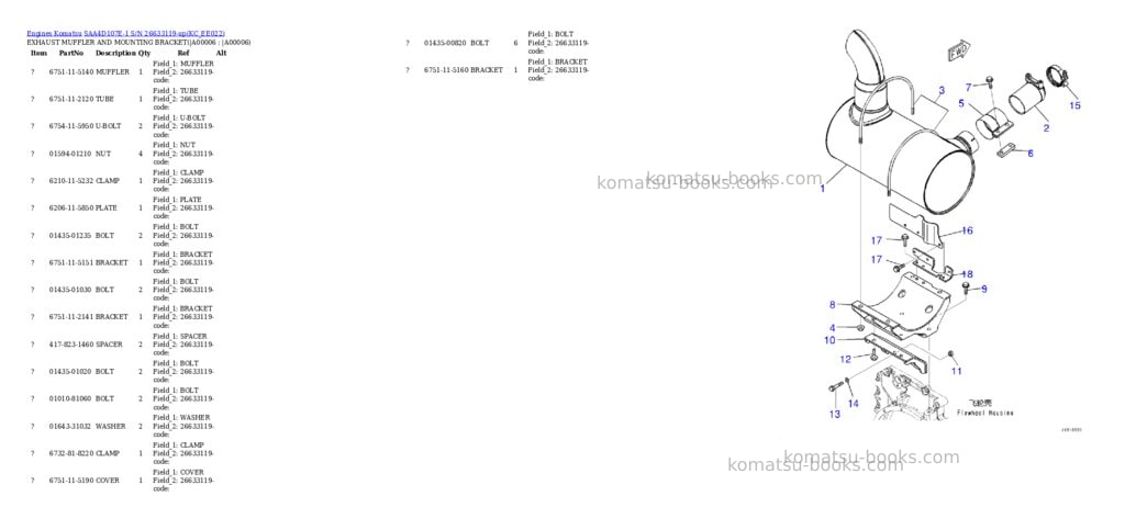 Komatsu saa4d107e-1 s/n 26513014-up for d39ex-22/d39px-22 Parts catalog cover Page 3 Komatsu saa4d107e-1 s/n 26513014-up for d39ex-22/d39px-22 Parts catalog cover Page 3