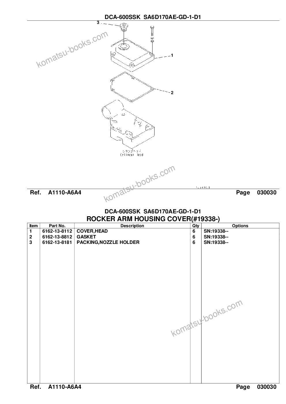 Komatsu dca-600ssk sa6d170ae-1-d1 Parts catalog cover Page 7 Komatsu dca-600ssk sa6d170ae-1-d1 Parts catalog cover Page 7