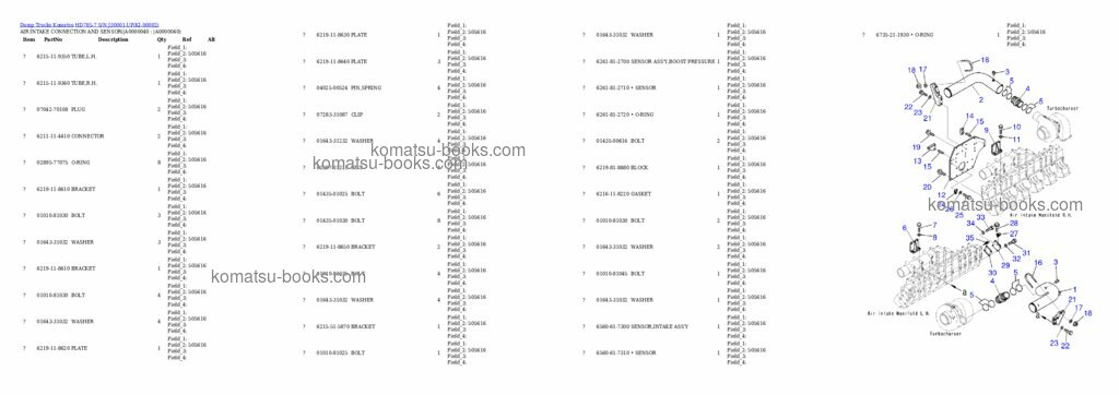 Komatsu hd785-7 Katalog dílů obálka Strana 4