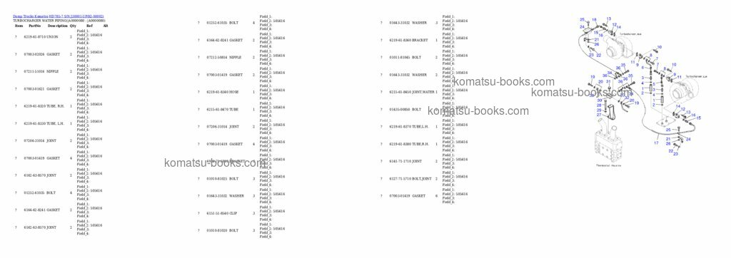 Komatsu hd785-7 Katalog dílů obálka Strana 8