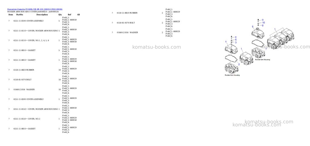 Komatsu PC400LCSE-8R S/N J30001-UP Parts catalog cover Page 2 Komatsu PC400LCSE-8R S/N J30001-UP Parts catalog cover Page 2