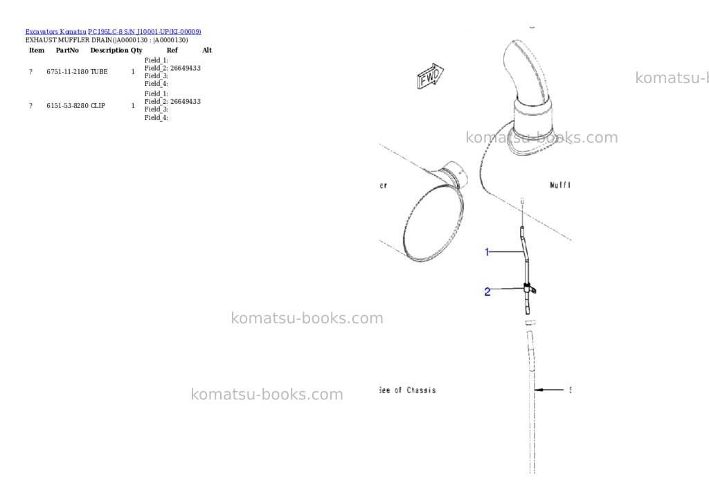 Komatsu pc195lc-8 s/n j10001-up Parts catalog cover Page 10 Komatsu pc195lc-8 s/n j10001-up Parts catalog cover Page 10