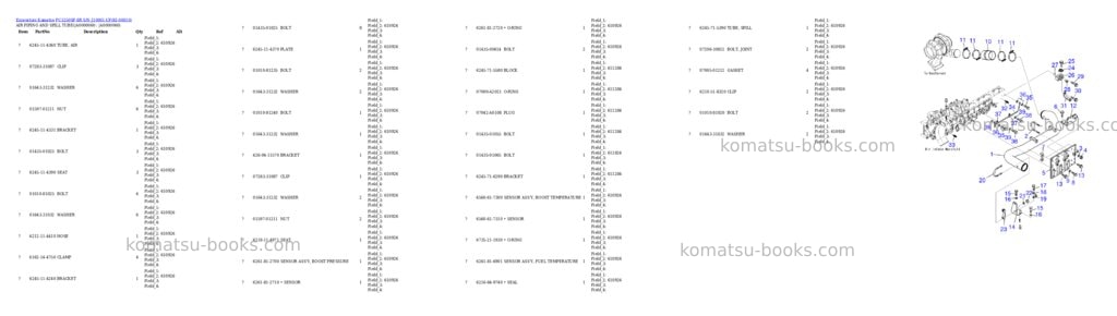 Komatsu PC1250SP-8R S/N J10001-UP Parts catalog cover Page 9
