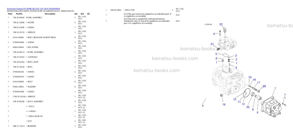 Komatsu PC45MR-5E0 S/N 1101 AND UP Parts catalog cover Page 9 Komatsu PC45MR-5E0 S/N 1101 AND UP Parts catalog cover Page 9