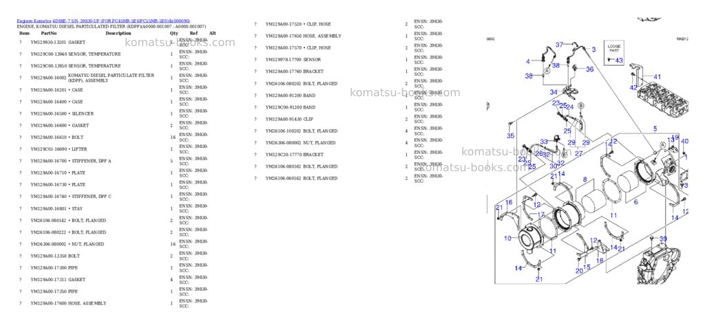 Komatsu 4D88E-7 S/N 39830-UP (FOR PC45MR-5E0/PC55MR-5E0) Parts catalog cover Page 6 Komatsu 4D88E-7 S/N 39830-UP (FOR PC45MR-5E0/PC55MR-5E0) Parts catalog cover Page 6