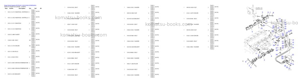 Komatsu hd785-ni-7 s/n n10561-up Parts catalog cover Page 4