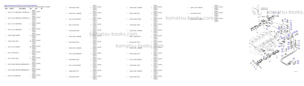 Komatsu hd785-ni-7 s/n n10561-up Parts catalog cover Page 5
