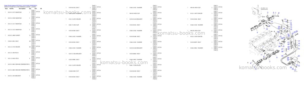 Komatsu hd785-ni-7 s/n n10561-up Parts catalog cover Page 7