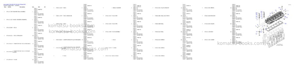 Komatsu PC300-8M0 S/N Y301001-UP Parts catalog cover