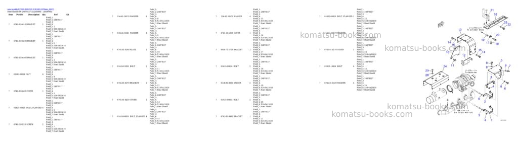 Komatsu PC300-8M0 S/N Y301001-UP Parts catalog cover Page 5