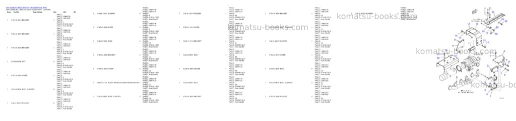 Komatsu PC300LC-8M0 S/N Y301001-UP Parts catalog cover Page 4