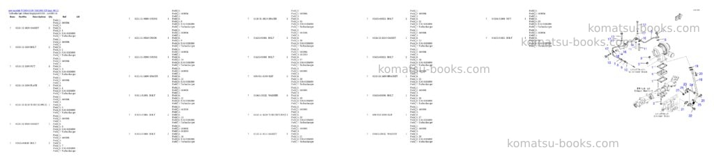 Komatsu PC400-8 S/N Y401001-UP Parts catalog cover Page 10 Komatsu PC400-8 S/N Y401001-UP Parts catalog cover Page 10
