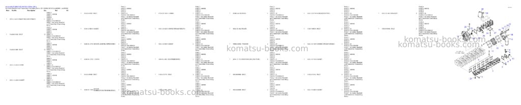 Komatsu PC400-8 S/N Y401001-UP Parts catalog cover Page 6 Komatsu PC400-8 S/N Y401001-UP Parts catalog cover Page 6