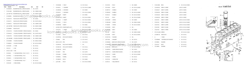 Komatsu KT-1150-1A S/N 101153-UP Parts catalog cover Page 9
