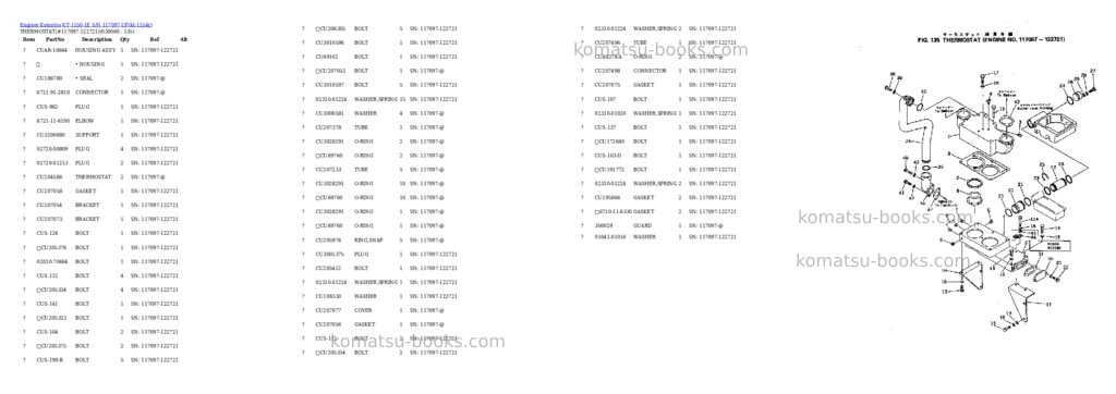 Komatsu kt-1150-1e s/n 117097-up Parts catalog cover Page 5