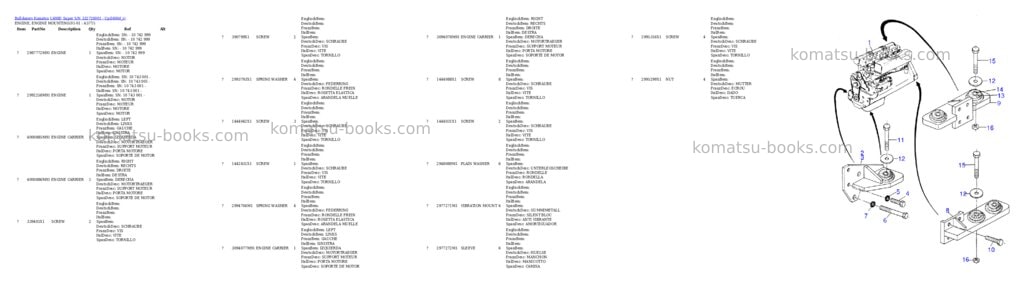 Komatsu l600d super s/n 332720001 - up Parts catalog cover Page 2 Komatsu l600d super s/n 332720001 - up Parts catalog cover Page 2