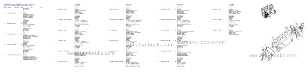 Komatsu l700d turbo/super s/n 331310001 - up Parts catalog cover Page 9 Komatsu l700d turbo/super s/n 331310001 - up Parts catalog cover Page 9