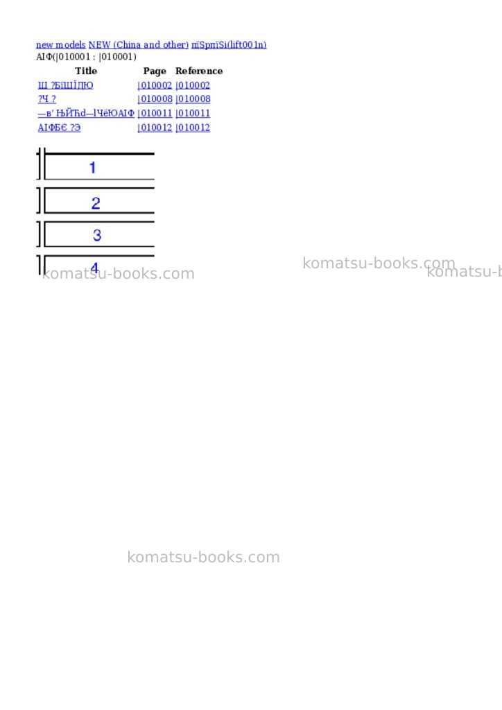 Komatsu пїЅpпїЅi Parts catalog cover Komatsu пїЅpпїЅi Parts catalog cover