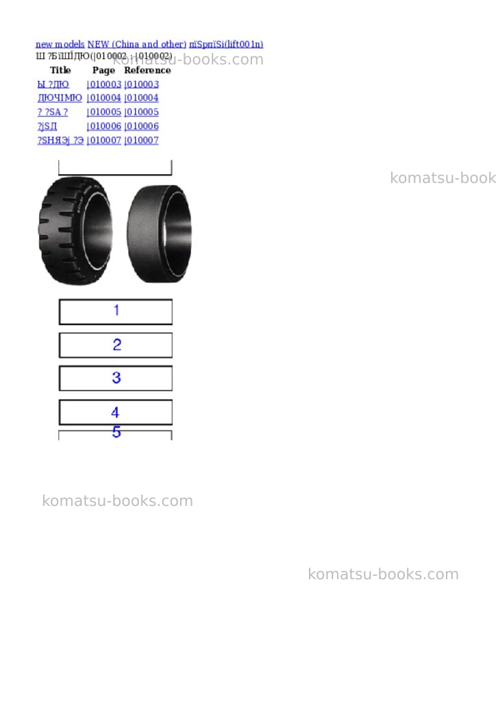 Komatsu пїЅpпїЅi Parts catalog cover Page 2 Komatsu пїЅpпїЅi Parts catalog cover Page 2
