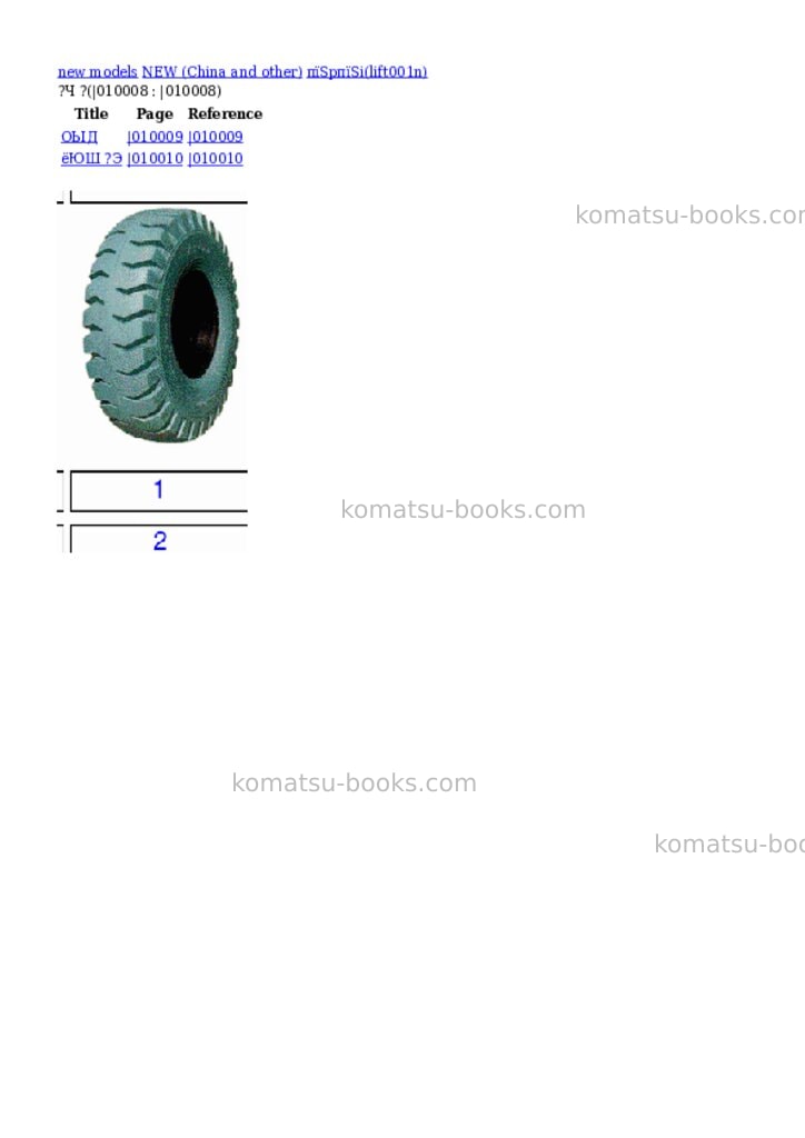 Komatsu пїЅpпїЅi Parts catalog cover Page 8 Komatsu пїЅpпїЅi Parts catalog cover Page 8