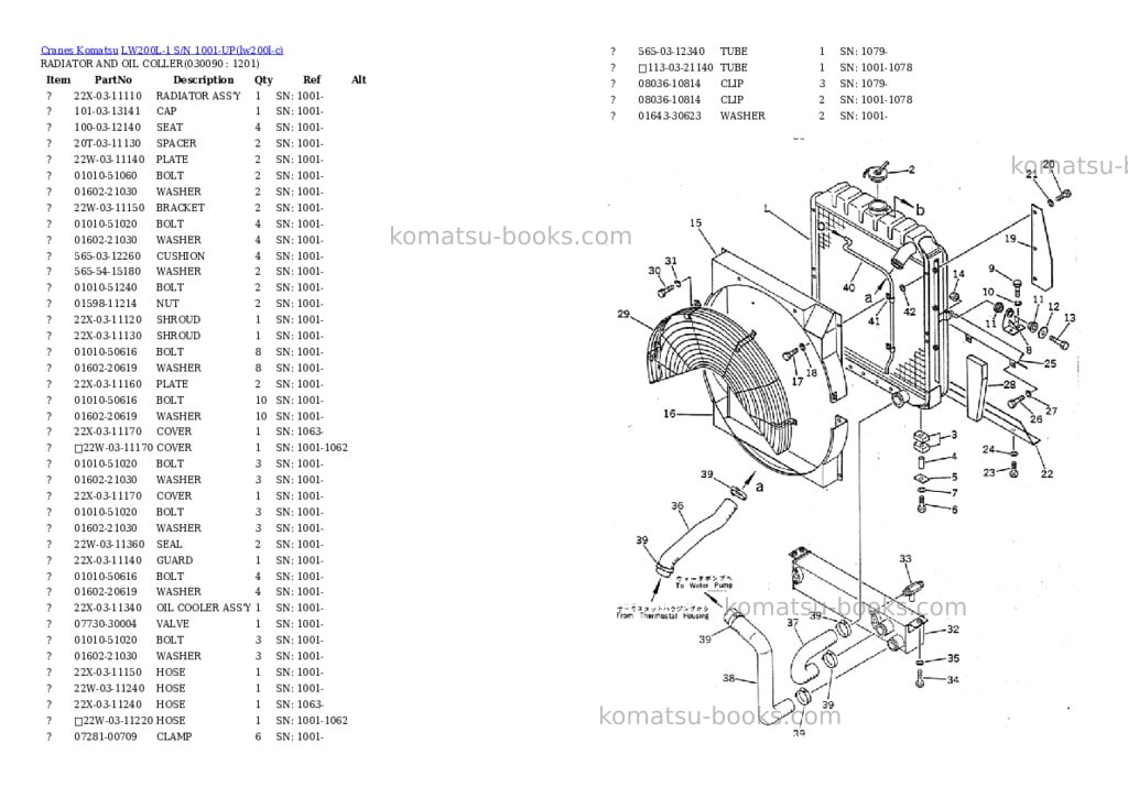 Komatsu lw200l-1 s/n 1001-up Parts catalog cover Page 8