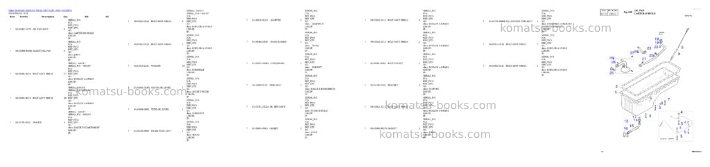 Komatsu MEGA 300-V (S/N. 1001~) Parts catalog cover Page 10 Komatsu MEGA 300-V (S/N. 1001~) Parts catalog cover Page 10